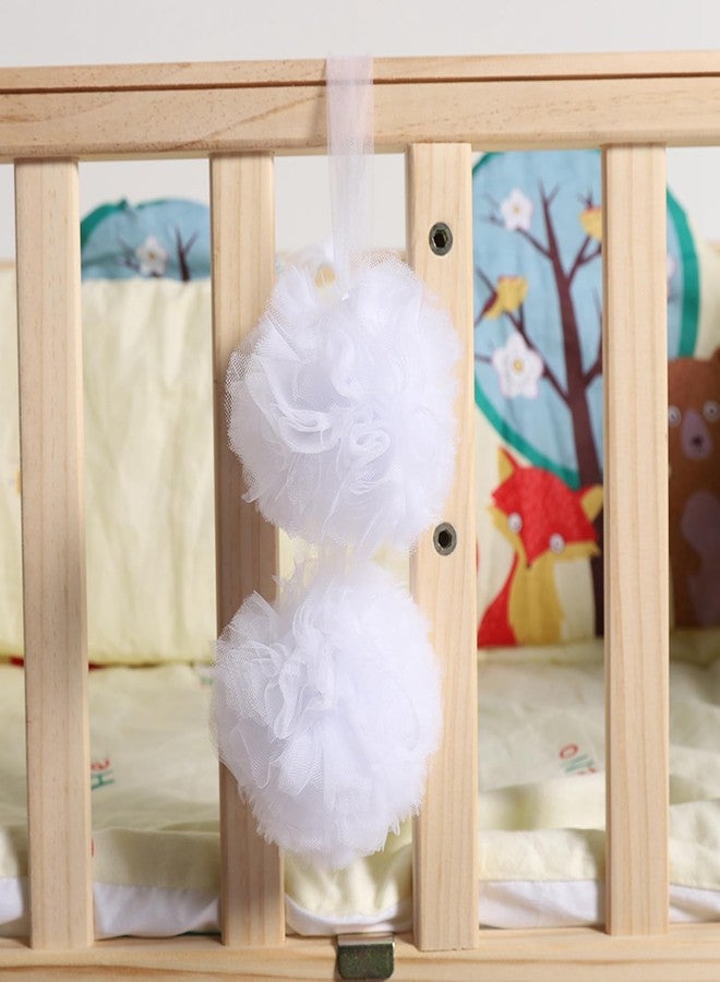Sunicon Baby Bed Net, Baby Net Ball, Tent Net Hanging Flower Ball Crib Accessories Wall Pendant Decor for Kids Room (White) - Image 5